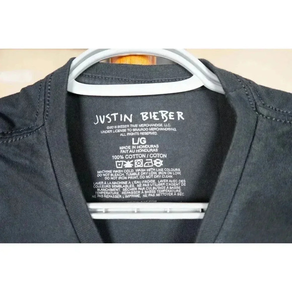 Justin Bieber Tshirt Black Women's S 2016 #449 - Picture 4 of 4